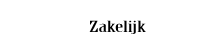 zakelijk